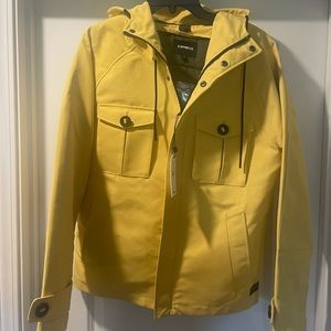 Express Men's Yellow Water Resistant Jacket